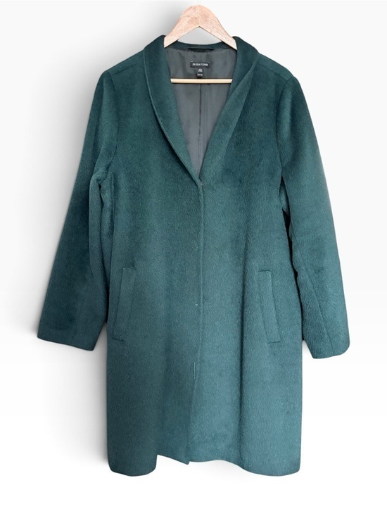 Eileen Fisher Jackets & Blazers - Eileen Fisher Alpaca Wool Blend Coat Deep Teal XL Made in Peru